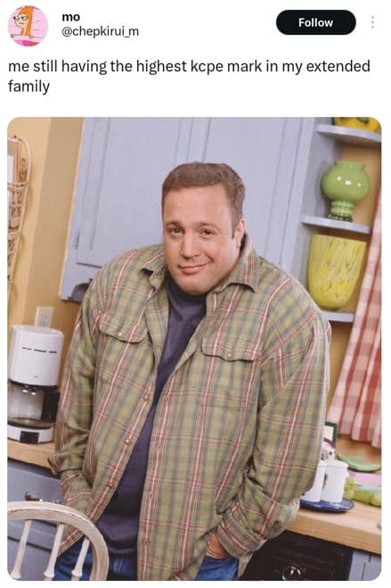 Mo chepkirui_m follow me still having the highest kcpe mark in my extended famil