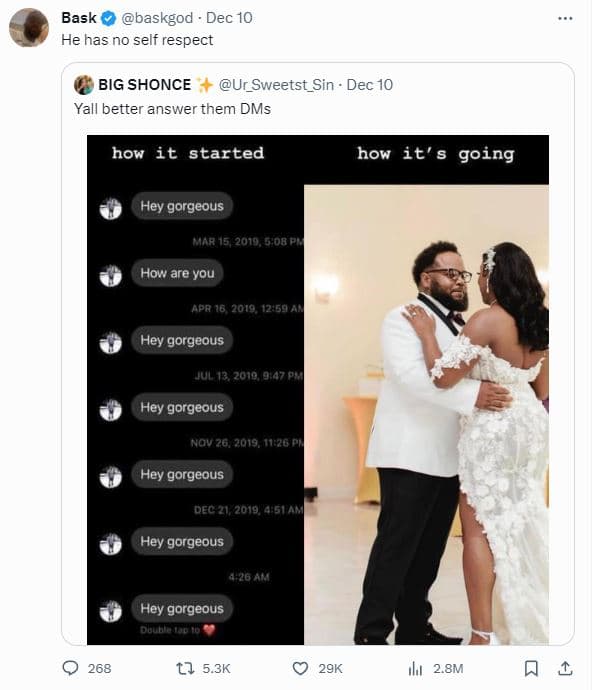 Bask baskgod dec 10 he has no self respect big shonce ur_sweetst_sin dec 10 yall