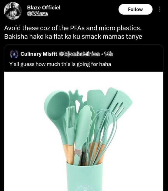 Blaze officiel b8laze follow avoid these coz of the pfas and micro plastics baki