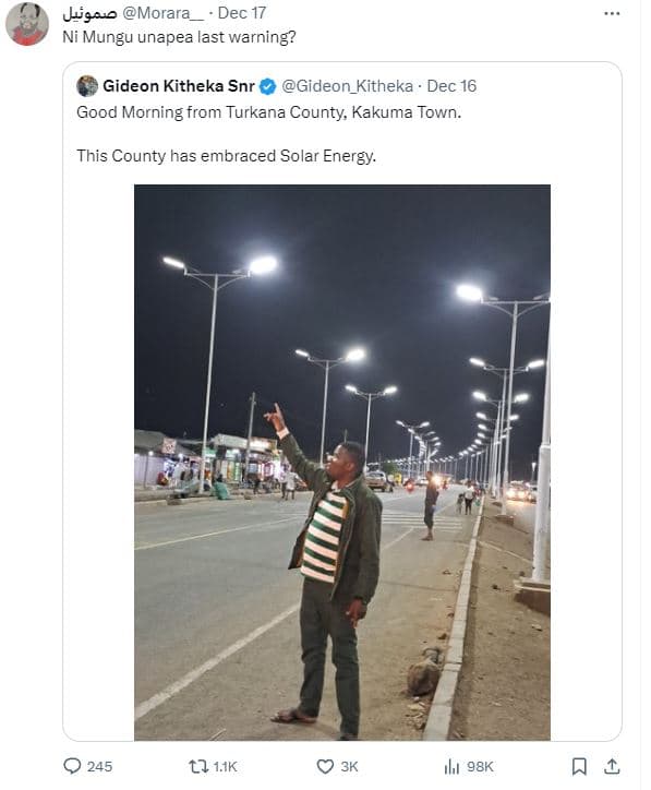 Js,as morara dec 17 ni mungu unapea last warning? gideon kitheka snr gideon_kith