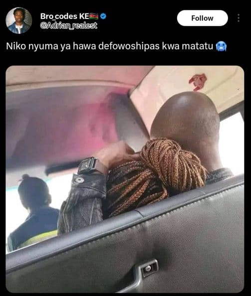 Brocodes ke adifanurealast follow niko nyuma ya hawa defowoshipas kwa matatu