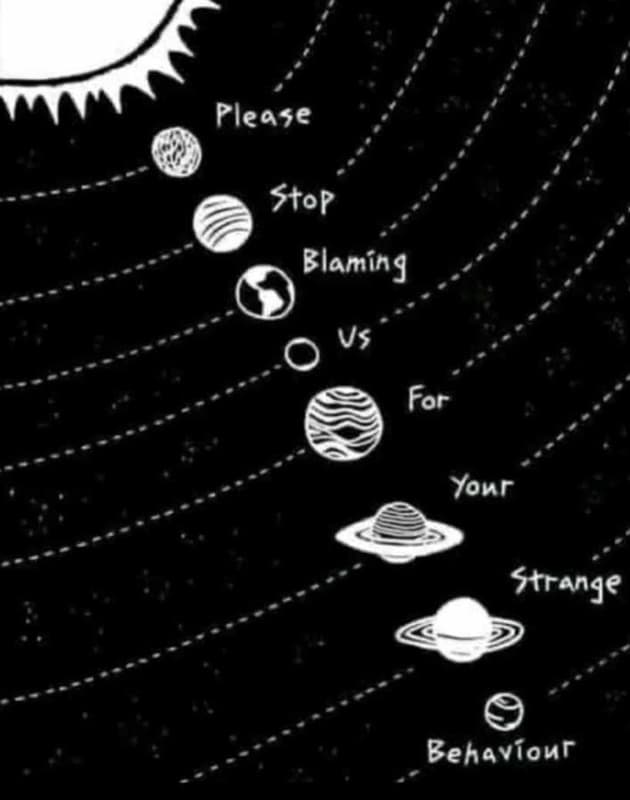 Please stop blamíng vs for yonr strange behavíour