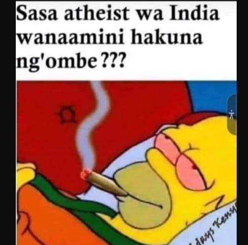 Isasa atheist wa india wanaamini hakuna ing' ombe ?2? keny