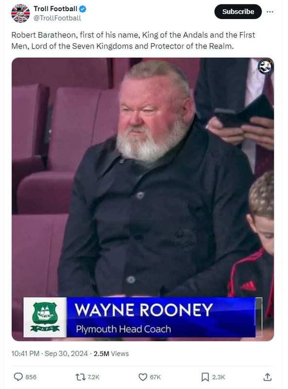 Troll football trollfootball subscribe robert baratheon first of his name, king