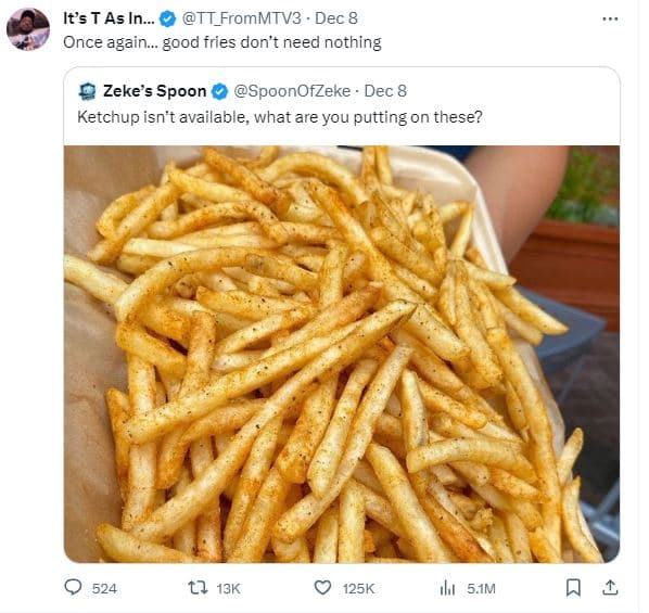 Its t asin_ tt_frommtv3 dec 8 once again good fries don't need nothing zekes spo