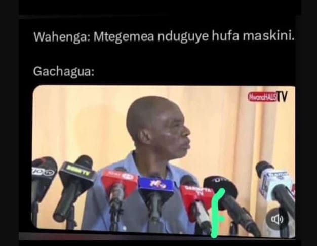 Wahenga mtegemea nduguye hufa maskini gachagua odtv
