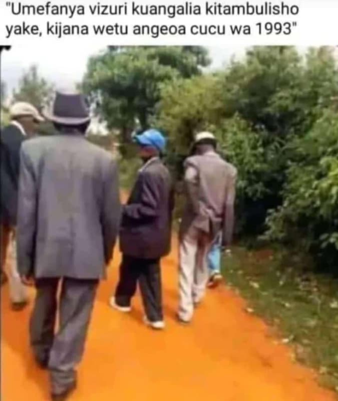 Umefanya vizuri kuangalia kitambulisho yake kijana wetu angeoa cucu wa