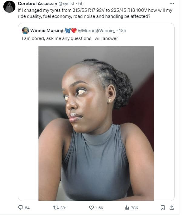 Cerebral assassin xysist 5h changed my tyres from 21555 r17 92v to 22545 r18 1oo