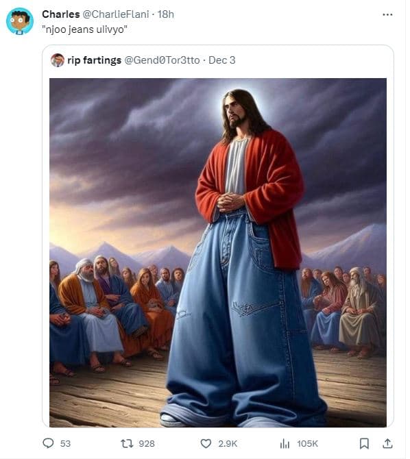 Charles charlieflani 18h njoo jeans ulivyo rip fartings gendotor3tto dec 3 lj 92