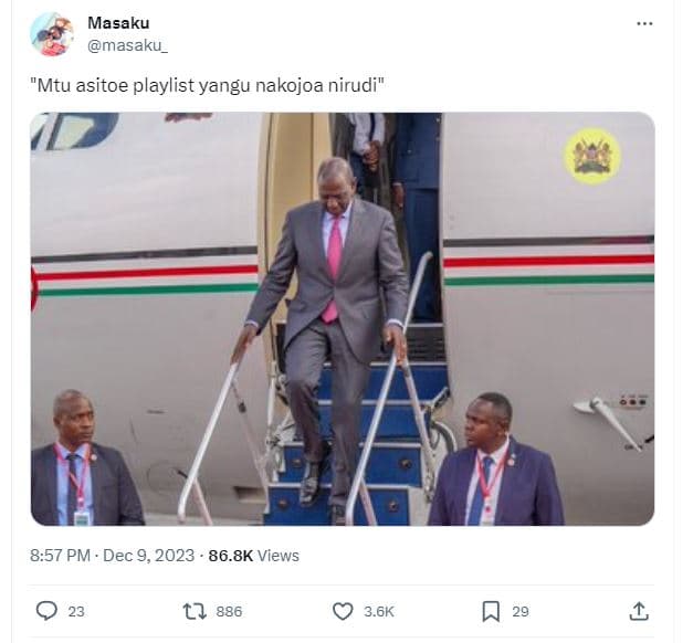 Masaku masaku_ mtu asitoe playlist yangu nakojoa nirudi 8.57 pm . dec 9, 86.8k v