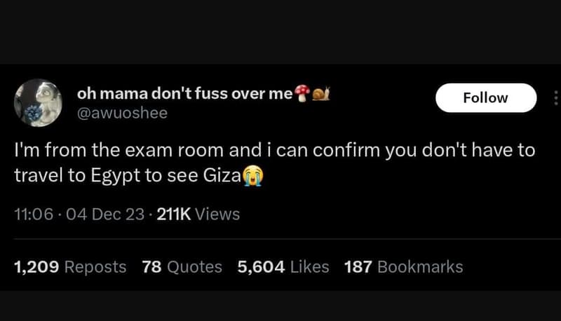 Oh mama don't fuss over me awuoshee follow i'm from the exam room and i can conf