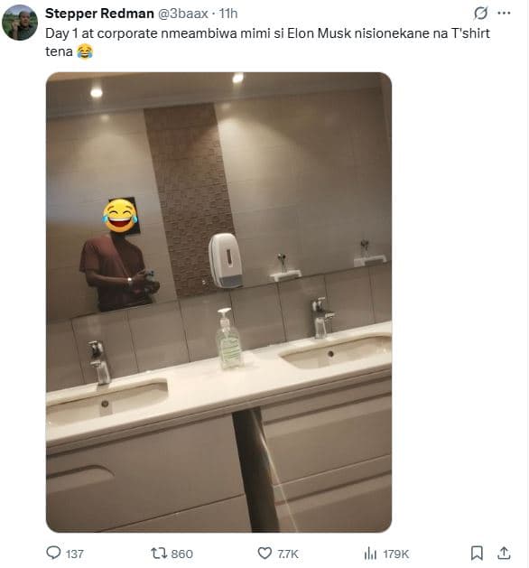 Stepper redman 3baax 11h day at corporate nmeambiwa mimi si elon musk nisionekan