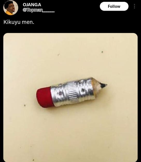 Ojanga topman follow kikuyu men.