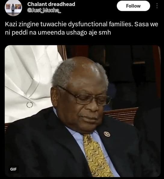 Chalant dreadhead jusc mucha follow kazi zingine tuwachie dysfunctional families