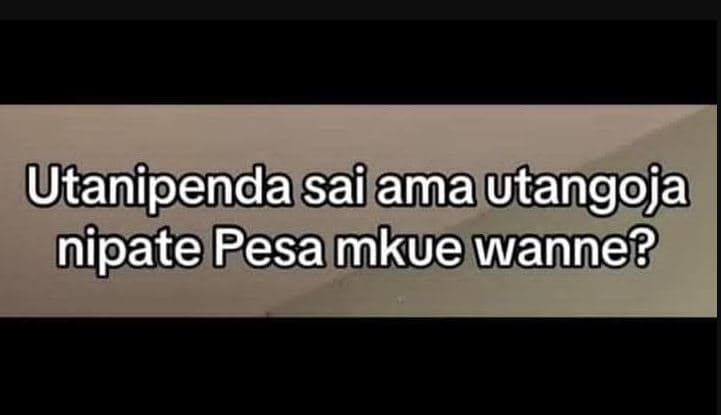 Utanipendasaiamautangoja nipate pesa mkue wanne?