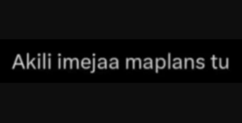 Akili imejaa maplans tu