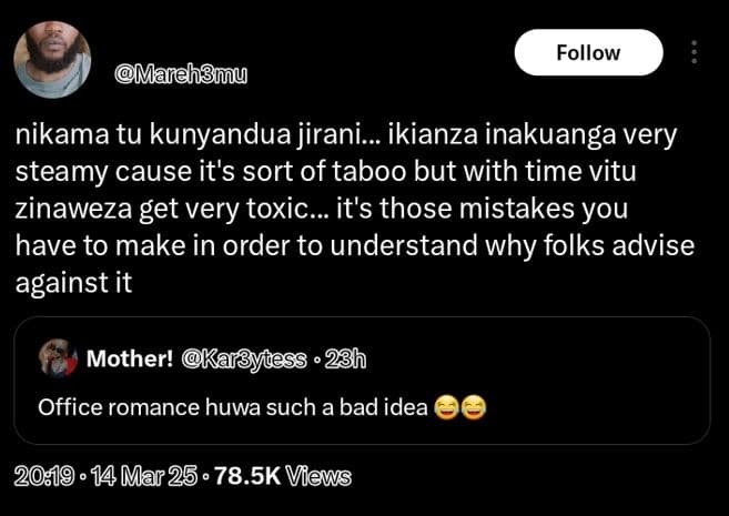 Follow mareh3mu nikama tu kunyandua jirani_ ikianza inakuanga very steamy cause