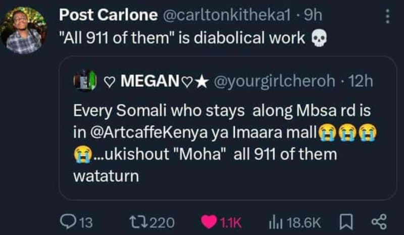 Post carlone carltonkithekal 9h all 911 of them is diabolical work q megany your