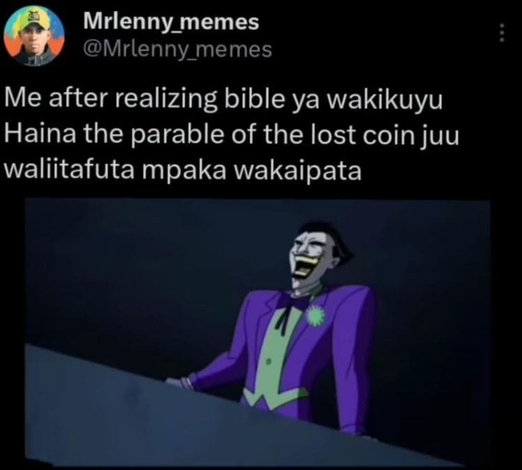 Mrlenny_memes mrlenny_memes me after realizing bible ya wakikuyu haina the parab