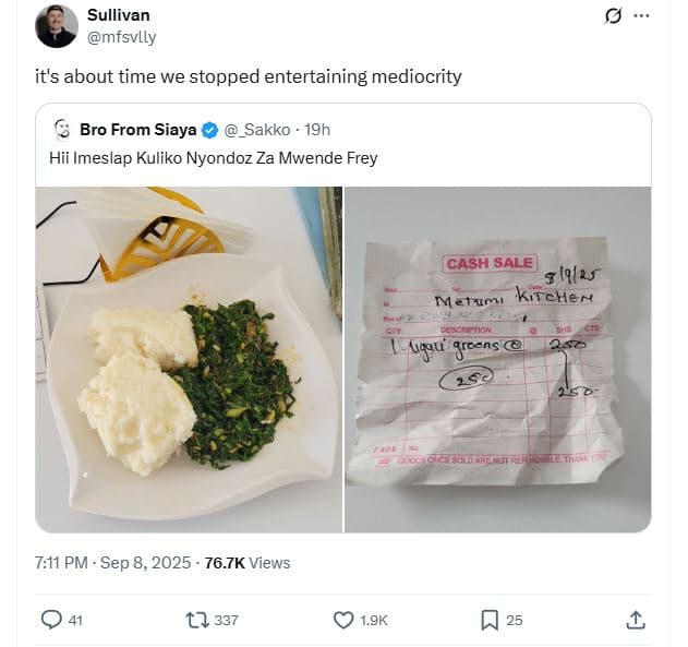 Sullivan mfsvlly it's about time we stopped entertaining mediocrity bro from sia