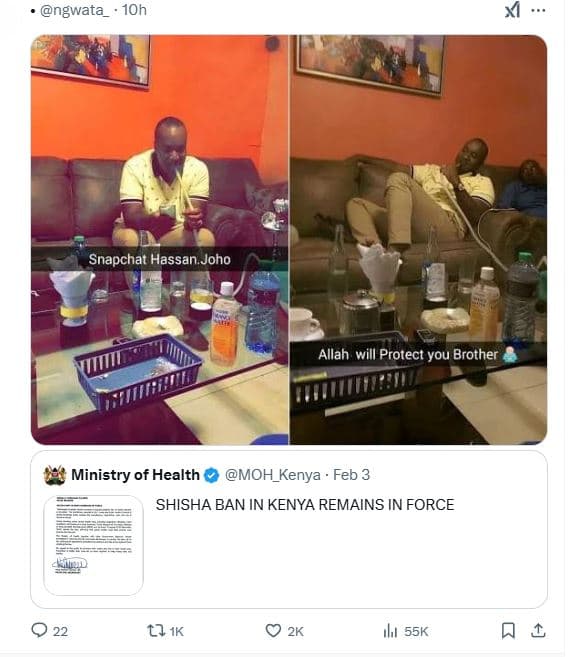 Ngwata 1oh snapchat hassan joho allah wili protect you brother ministry of healt