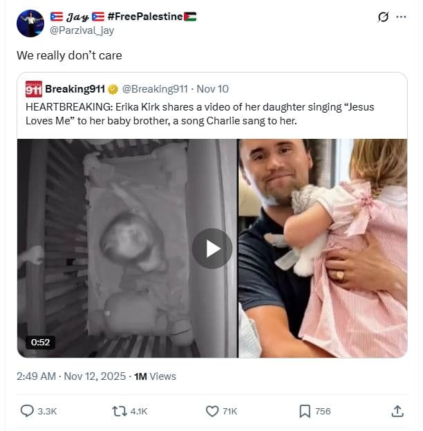 Jav freepalestine parzival_jay we really don't care gt1 breaking911 breaking911