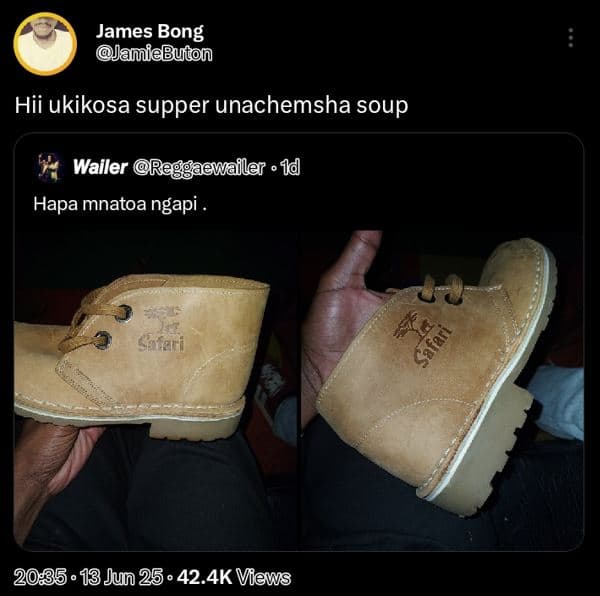 James bong jamiebuton hii ukikosa supper unachemsha soup wailer reggaewailer 1d