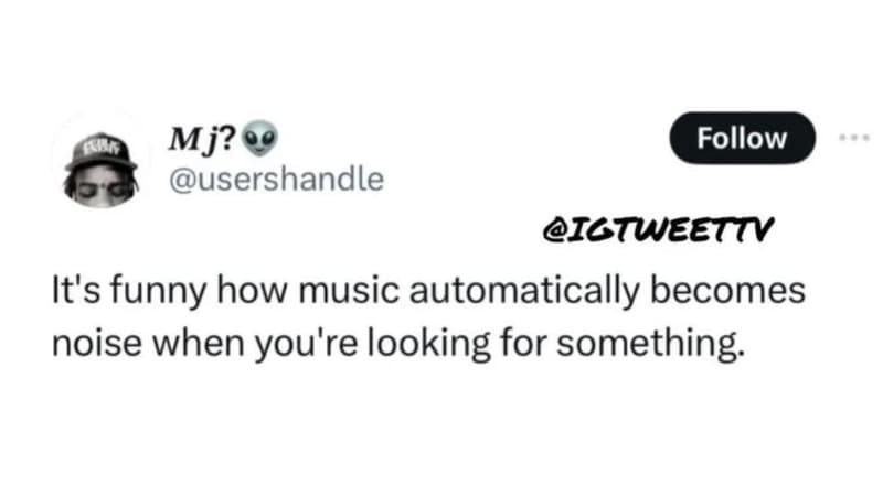 Gk mj? usershandle follow ictweettv it's funny how music automatically becomes n