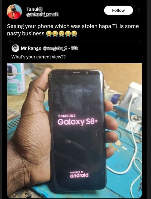 Tanui uakashifanuf follow seeing your phone which was stolen hapa tlis some nast