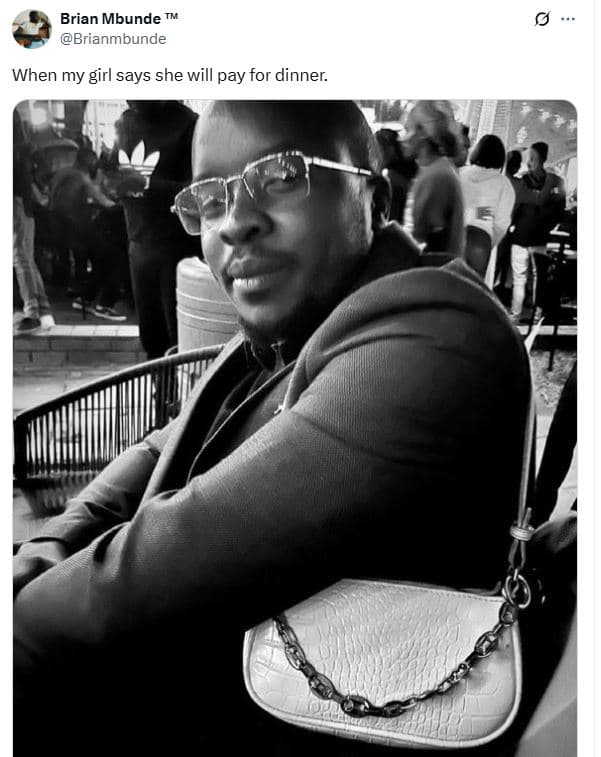 Brian mbunde tm brianmbunde when my girl says she will pay for dinner.