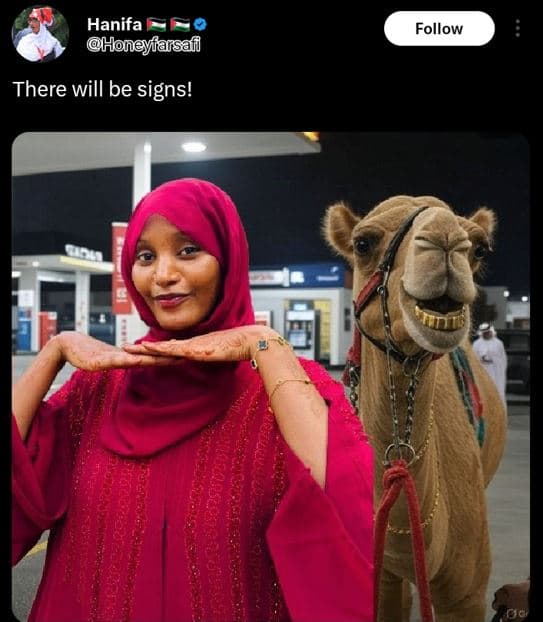 Hanifa honeyiarsaf follow there will be signs!