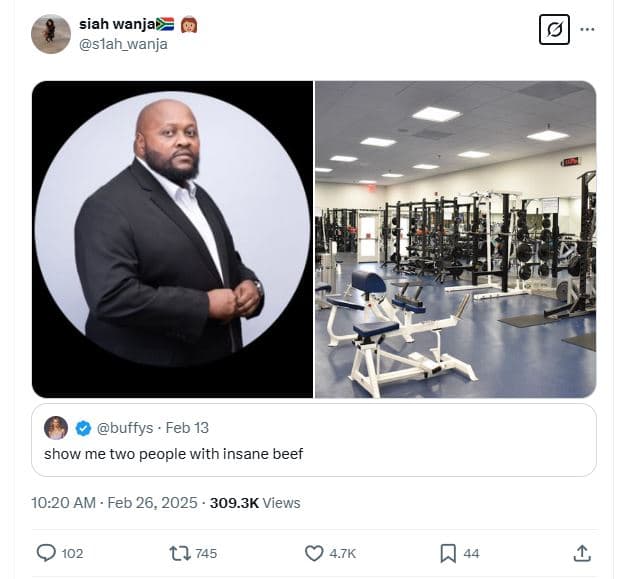 Siah wanjar slah_wanja buffys feb 13 show me two people with insane beef 10.20 a