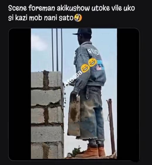 Scene foreman akikushow utoke vile uko si kazi mob nani sato sho