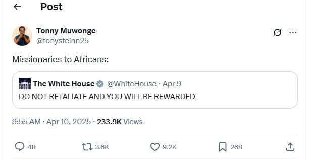 Post tonny muwonge tonysteinn25 missionaries to africans the white house whiteho