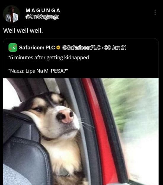 Magunga chemagunga well well well. safaricom plc saiariconplc . 30 jan 21 '5 min