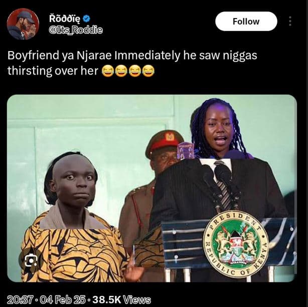 Ãddię ts_roddie follow boyfriend ya njarae immediately he saw niggas thirsting o