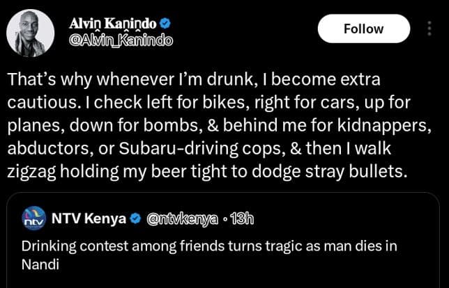 Alvin kanindo alvin kanindo follow that's why whenever lm drunk, become extra ca