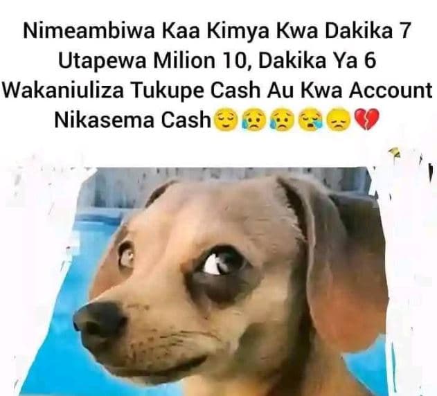 Nimeambiwa kaa kimya kwa dakika 7 utapewa milion 10, dakika ya 6 wakaniuliza tuk