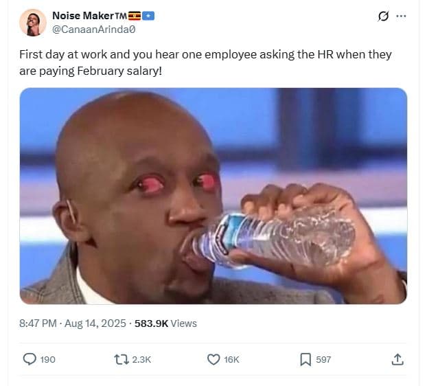 Noise maker tm canaanarindap first day at work and you hear one employee asking