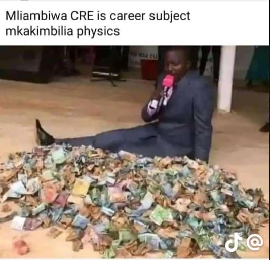 Mliambiwa cre is career subject mkakimbilia physics