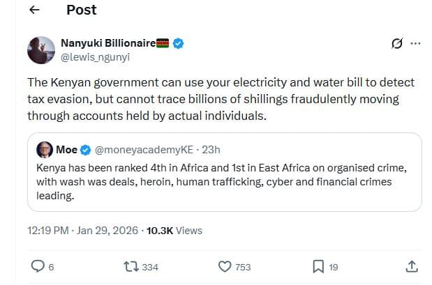 Post nanyuki billionaire lewis_ngunyi the kenyan government can use your electri