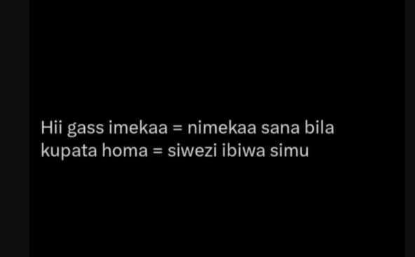 Hii gass imekaa nimekaa sana bila kupata homa siwezi ibiwa simu