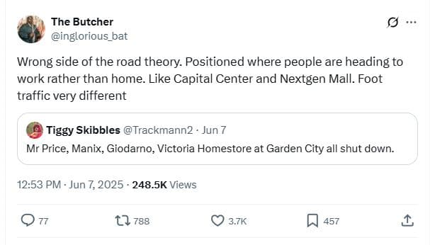 The butcher inglorious_bat wrong side of the road theory. positioned where peopl