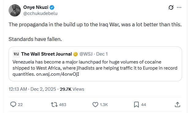 Onye nkuzi cchukudebelu the propaganda in the build up to the iraq war was alot