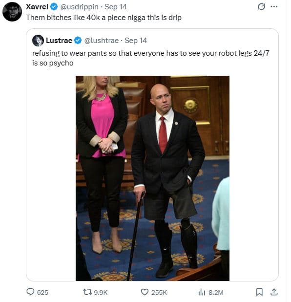 Xavrel usdrippin sep 14 them bitches like 4ok a piece nigga this is drip lustrae