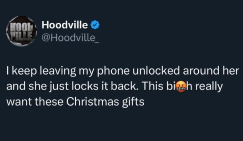 Hoob hoodville hoodville ikeep leaving my phone unlocked around her and she just