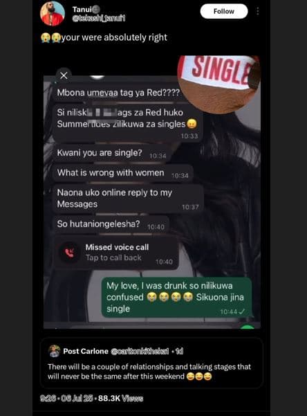 Tanuil gakhufinun follow our were absolutely right single mbona umevaa tag ya re