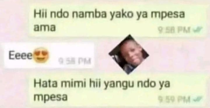 Hli ndo namba yako ya mpesa ama qapu eeee s hata mimi hıl yangu ndo ya mpesa 55q