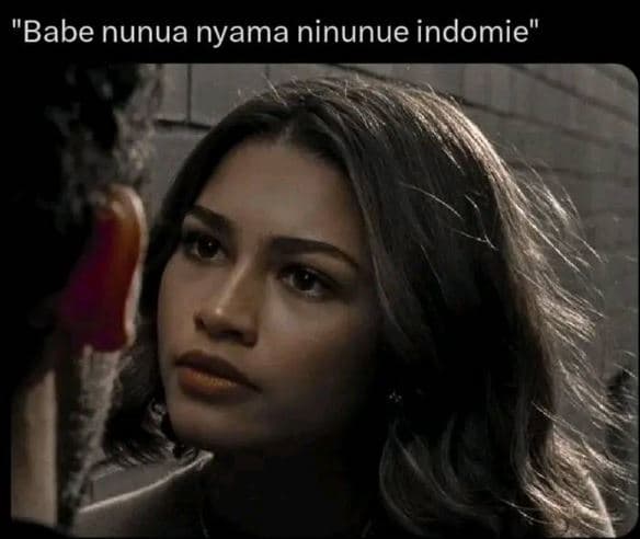 Babe nunua nyama ninunue indomie