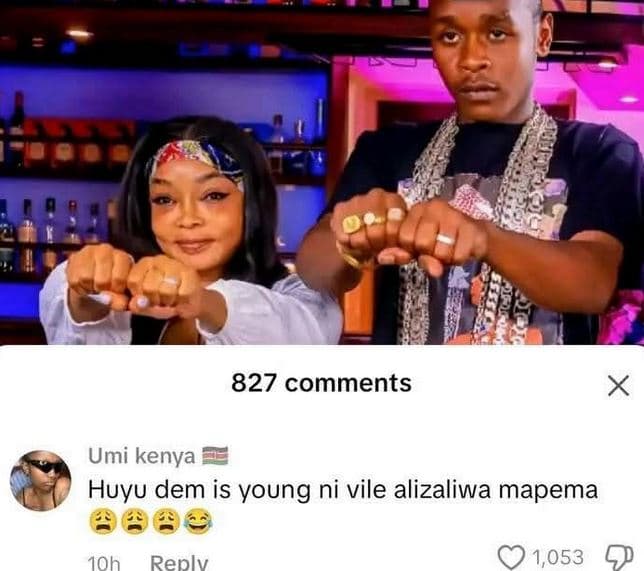 827 comments umi kenya huyu dem is young ni vile alizaliwa mapema replv 1,053